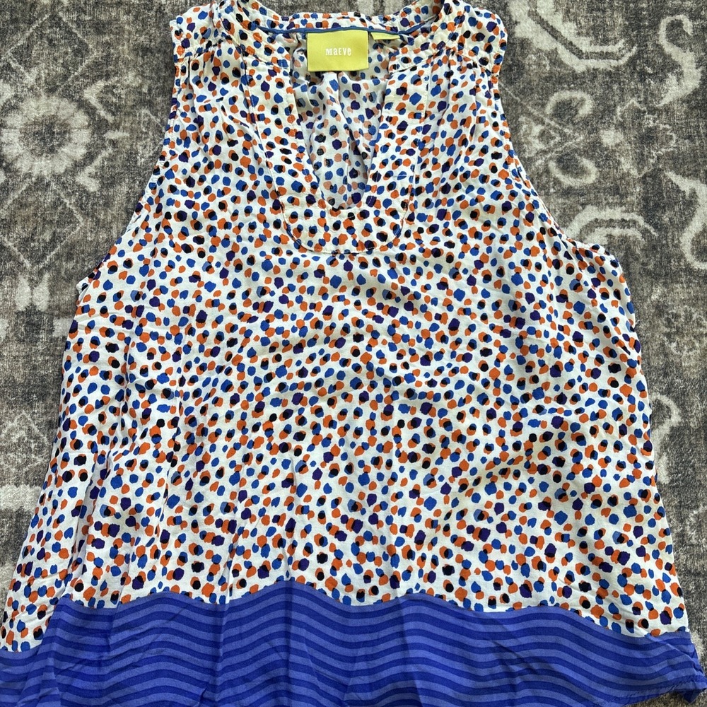 Maeve by Anthropologie Lightweight Sleeveless Blouse Tank Top, Size 6